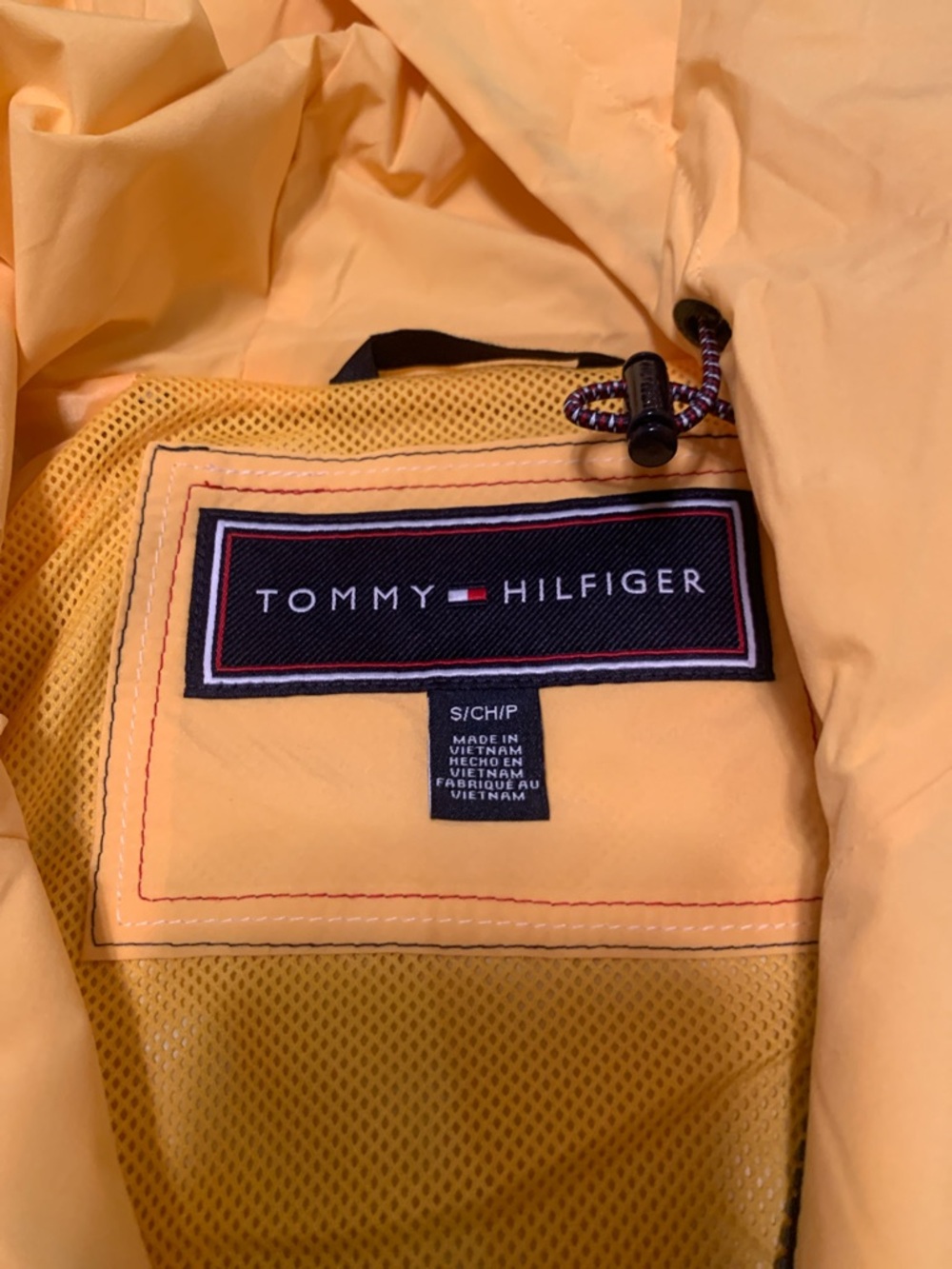 Tommy Hilfiger Pale Yellow Hooded Windbreaker